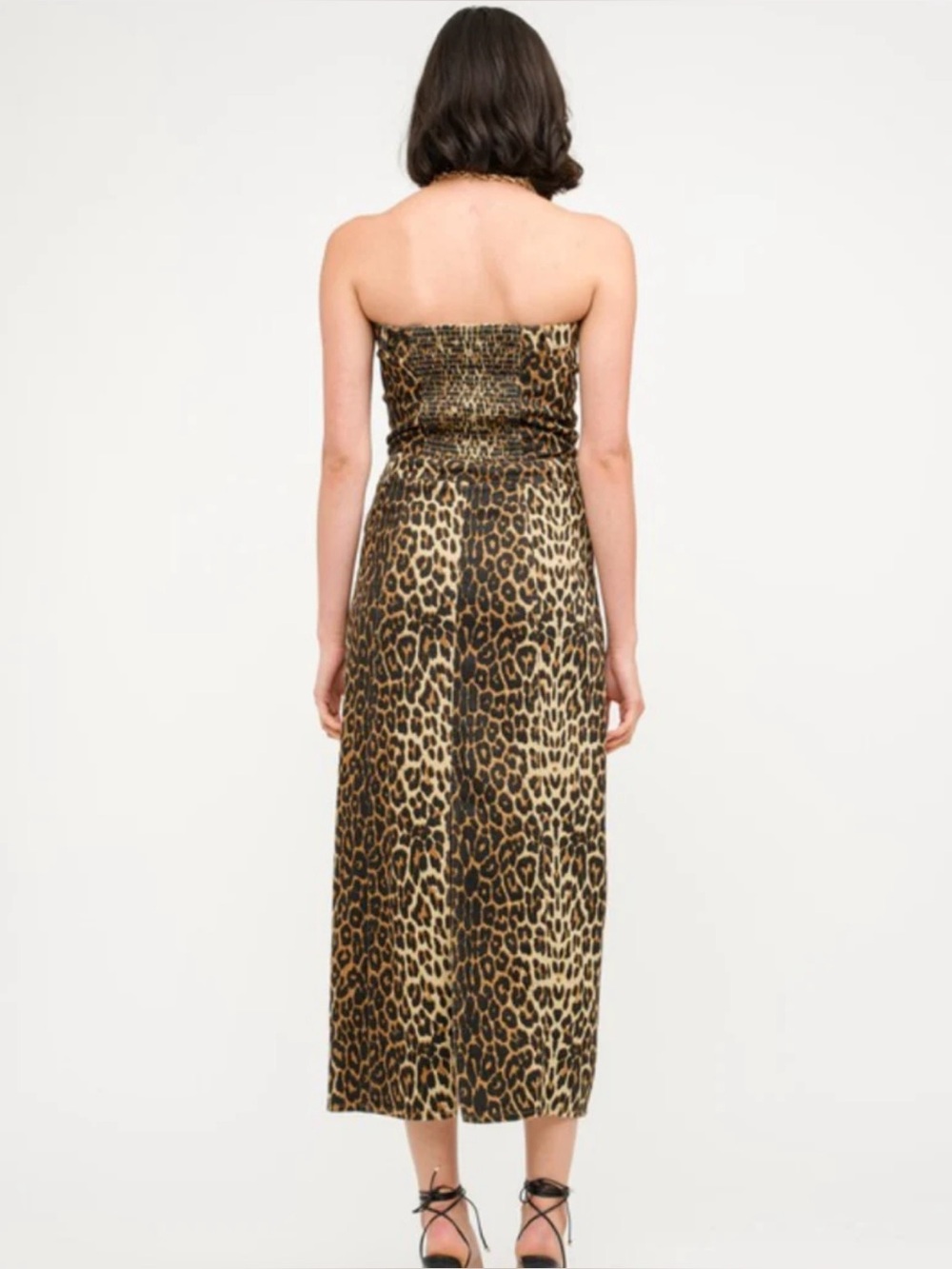 Sofie the Label - Leopard Print Strapless Maxi Dress (medium) - Picture 4 of 7